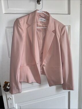 Calvin Klein Light Pink Women's Tailored Blazer